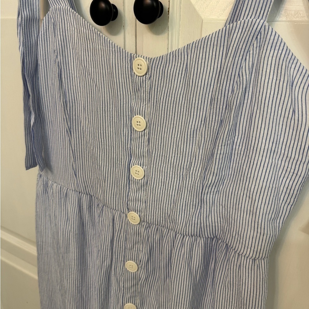 Coastal Blue Maxi Sundress with Button Detail by Just Found Size XL. Very pretty - Picture 3 of 8
